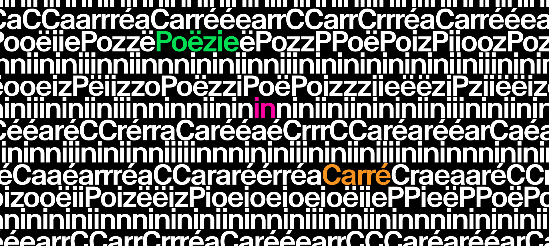 Poëzie in Carré